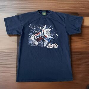 Logotel Vintage 90s Pepsi Cola Tee Shirt Made in USA Single Stitch Mens XL
